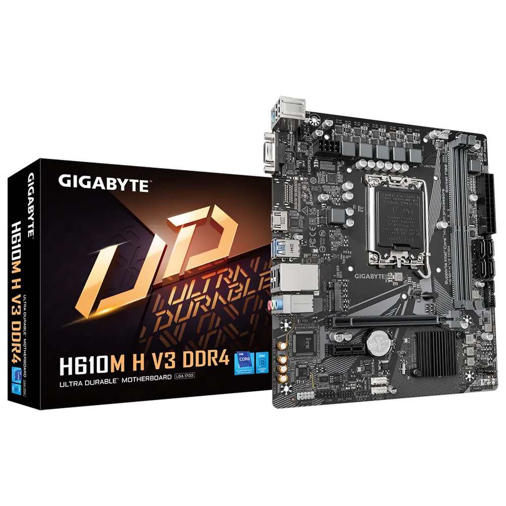 Placa Madre Gigabyte H610M H V3 DDR4 Socket LGA 1700 DDR4