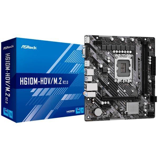 Placa Madre ASROCK H610M-HDV M.2 R2.0 Socket LGA 1700 DDR4