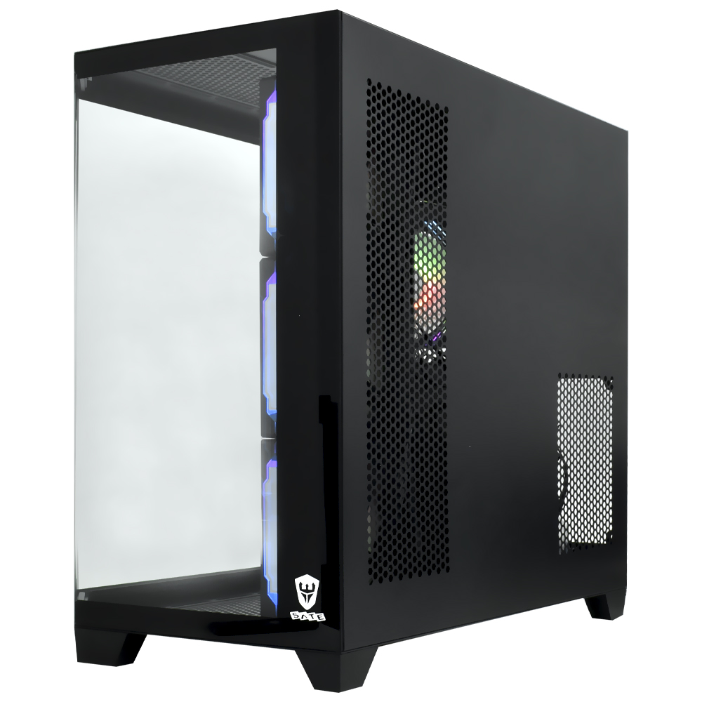 Gabinete Gamer Satellite K902 ATX 4 Cooler ARGB Negro