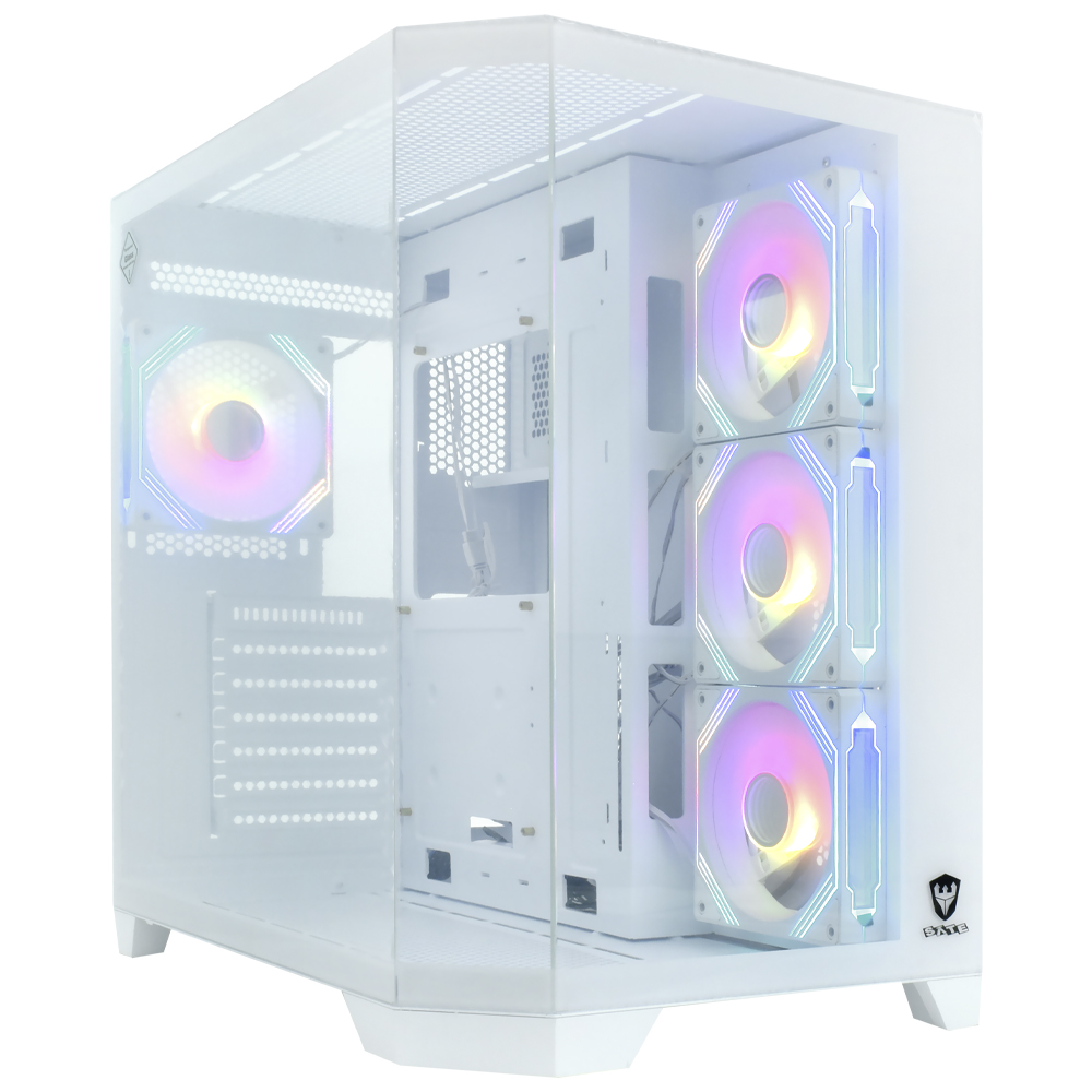 Gabinete Gamer Satellite K903 ATX 4 Cooler ARGB Blanco