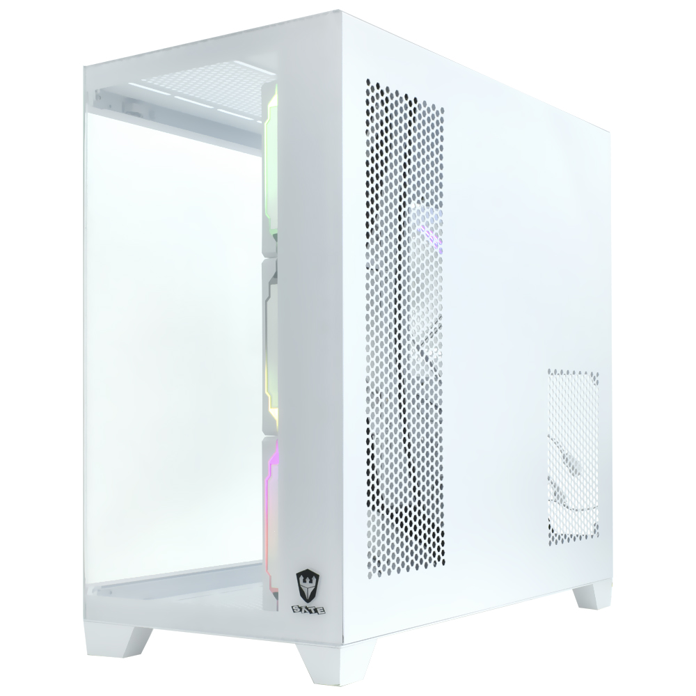 Gabinete Gamer Satellite K903 ATX 4 Cooler ARGB Blanco