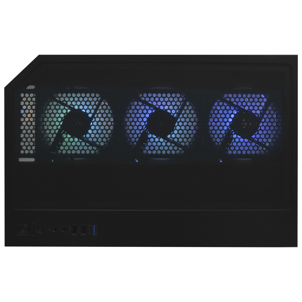 Gabinete Gamer Satellite K904 ATX 10 Cooler ARGB Negro