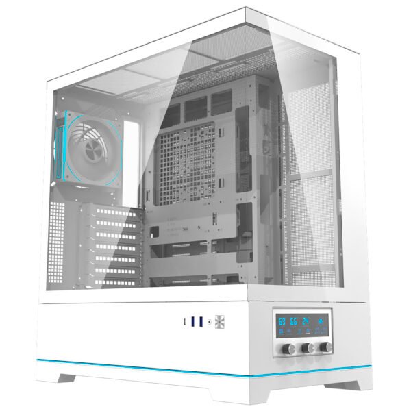 Gabinete Gamer darkFlash DY451 Pro Dy Series Land ATX Blanco