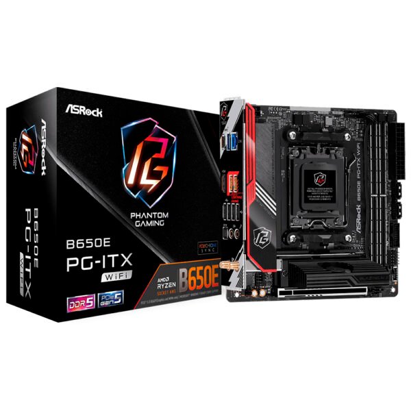 Placa Madre ASRock B650E PG-ITX Wi-Fi Socket AM5 DDR5