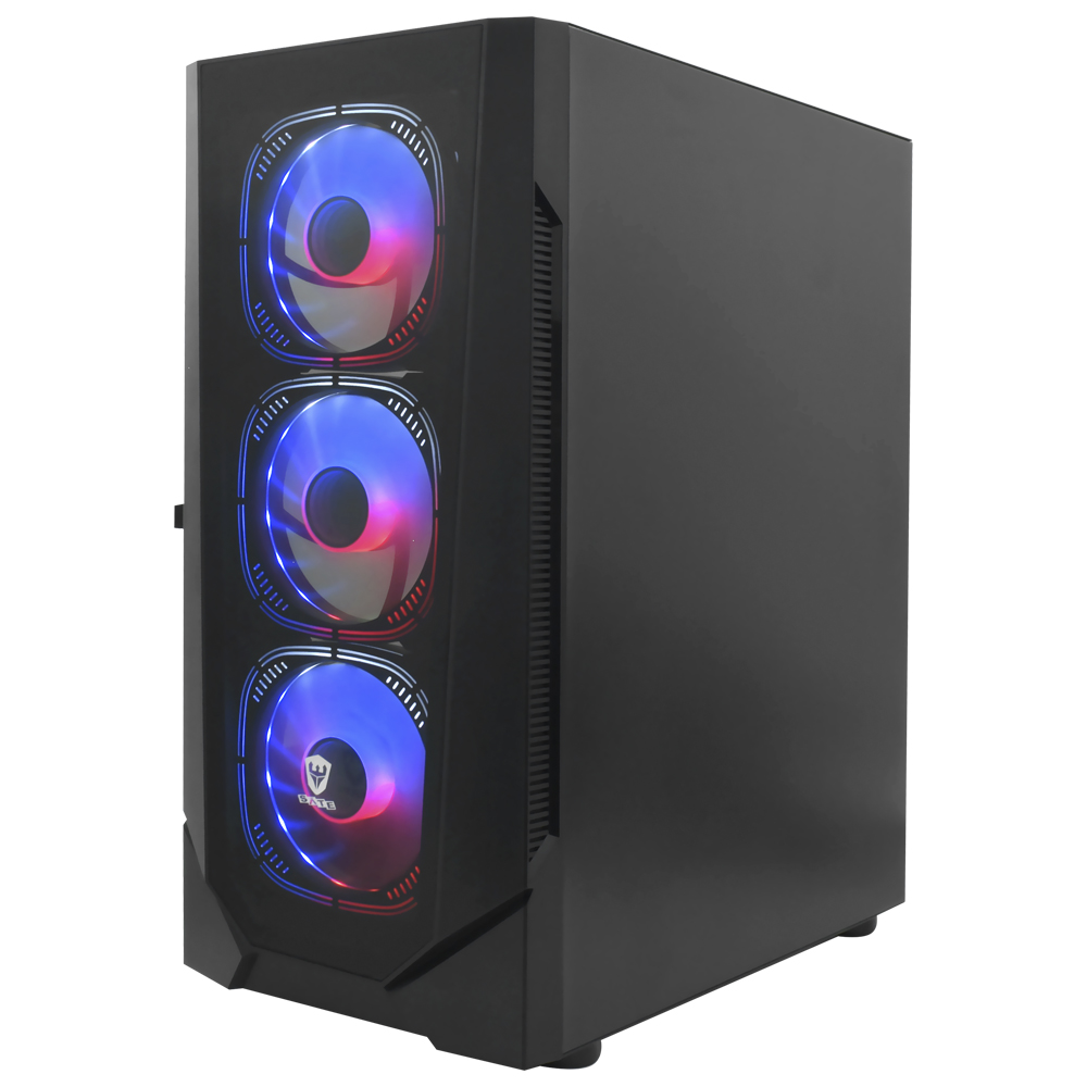 Gabinete Gamer Satellite K889 ATX 4 Cooler ARGB Negro