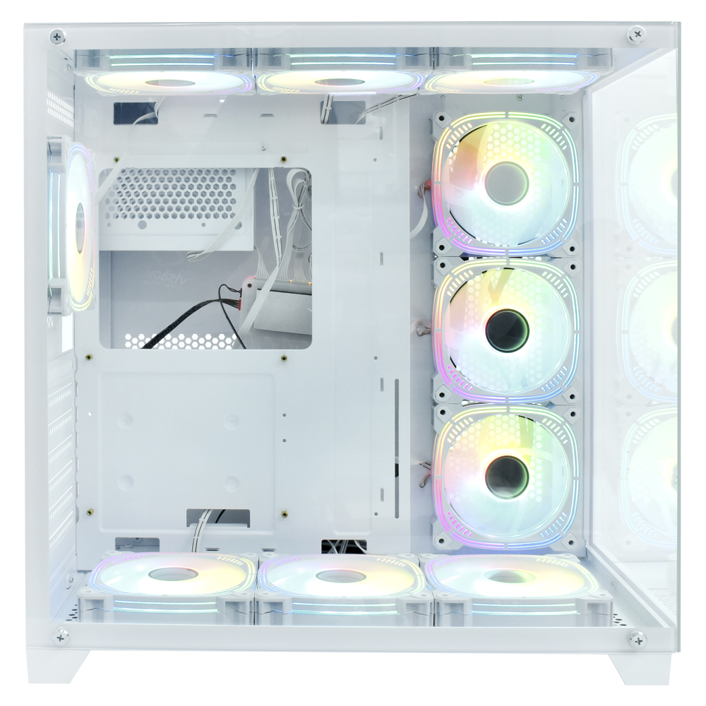 Gabinete Gamer Satellite K899 ATX 10 Cooler Blanco