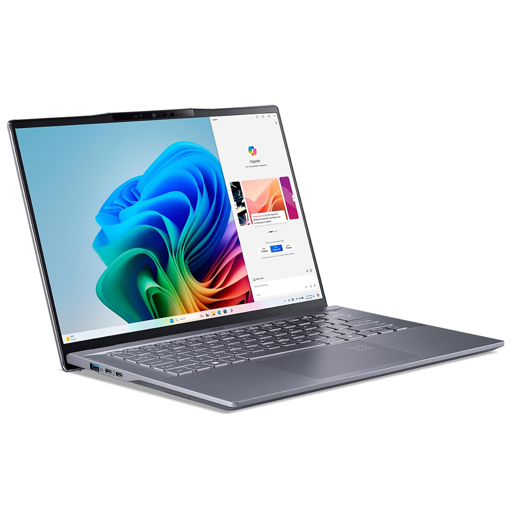 Notebook Acer Swift 14 AI SF14-11T-X3RZ Snapdragon X Elite Pantalla Touch WQXGA 14.5" 16GB de RAM 1TB SSD