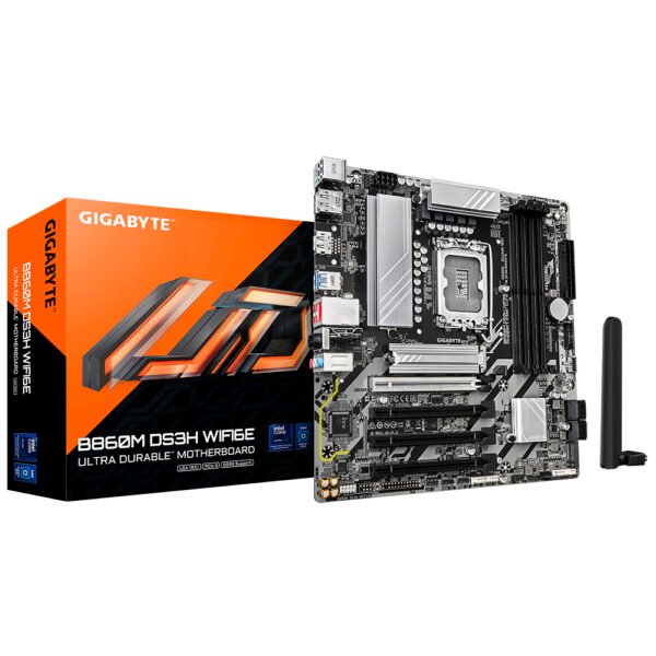 Placa Madre GIGABYTE B860M DS3H WI-FI 6E Socket LGA 1851 DDR5