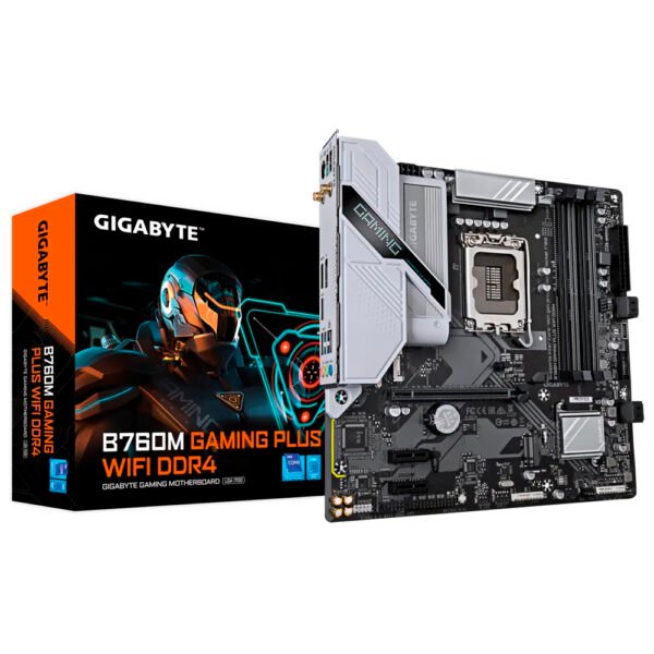 Placa Madre GIGABYTE B760M Gaming Plus WI-FI DDR4 Socket LGA 1700 DDR4