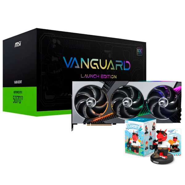 Tarjeta Gráfica MSI Vanguard Soc Launch Edition 16GB GeForce RTX5070TI GDDR7 - 912-V531-068