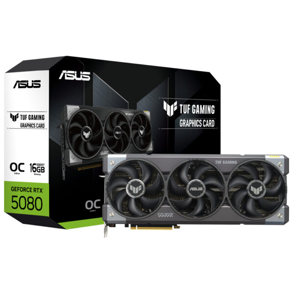 Tarjeta de Video ASUS TUF Gaming OC GTIII 16GB GeForce RTX5080 GDDR7 - TUF-RTX5080-O16G-GAMING