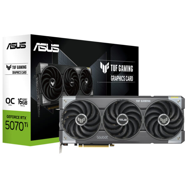 Tarjeta Gráfica ASUS Tuf Gaming OC 16 GB GeForce RTX 5070TI GDDR7-TUF-RTX 5070TI-O16G-GAMING