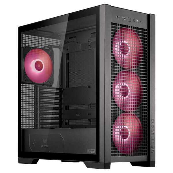 Gabinete Gamer ASUS TUF GT302 Mid Tower 4 Cooler ARGB Negro