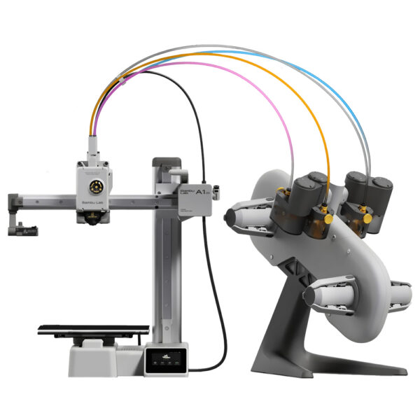 Impresora 3D Bambu Lab PF002-M+SA005 A1 Mini Combo AMS Lite Bivolt Gris