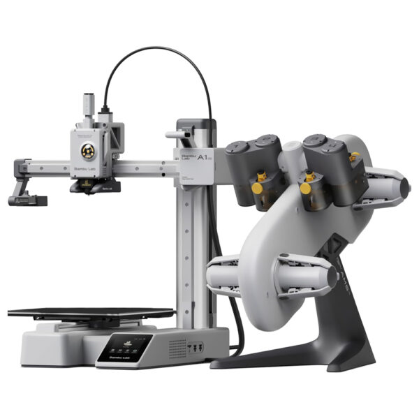 Impresora 3D Bambu Lab PF002-M+SA005 A1 Mini Combo AMS Lite Bivolt Gris