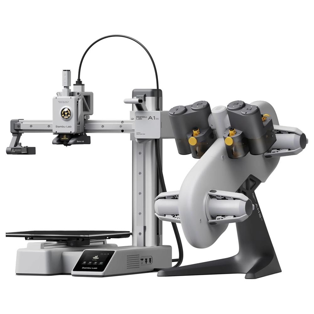Impresora 3D Bambu Lab PF002-M+SA005 A1 Mini Combo AMS Lite Bivolt Gris