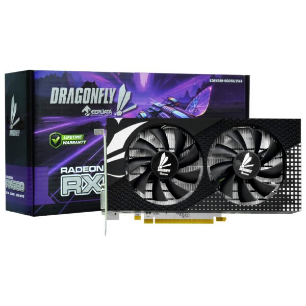 Tarjeta Gráfica KEEPDATA Dragonfly 8 GB Radeon RX 580 GDDR5-KDRX580-8GD5B / 256B