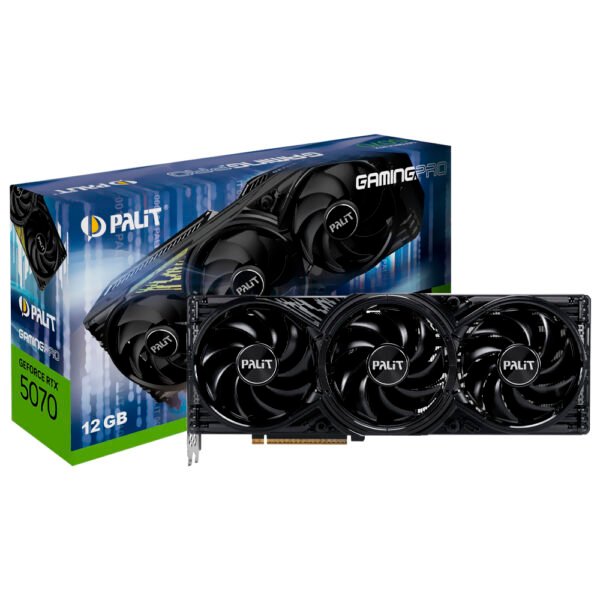 Tarjeta de Video Palit Gaming Pro 12GB GeForce RTX5070 GDDR7 - NE75070019K9-GB2050A