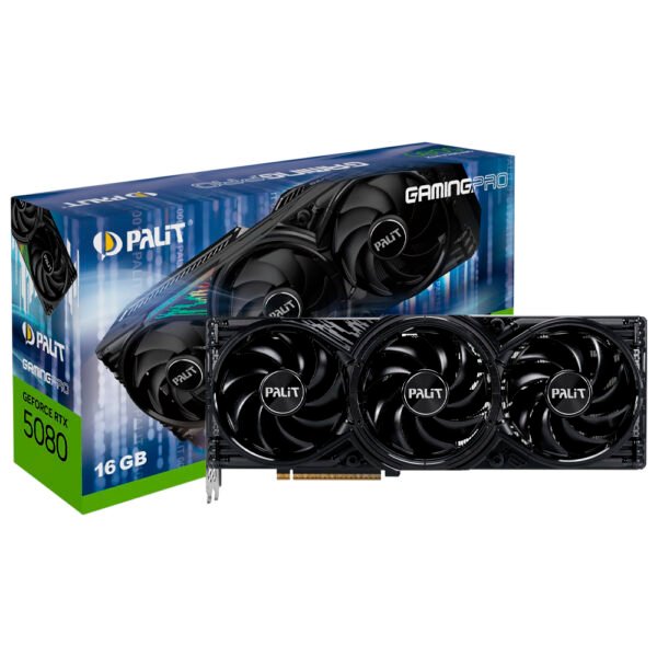 Tarjeta Gráfica PALIT Gaming Pro 16 GB GeForce RTX 5080 GDDR7-NE75080019T2-GB2031A