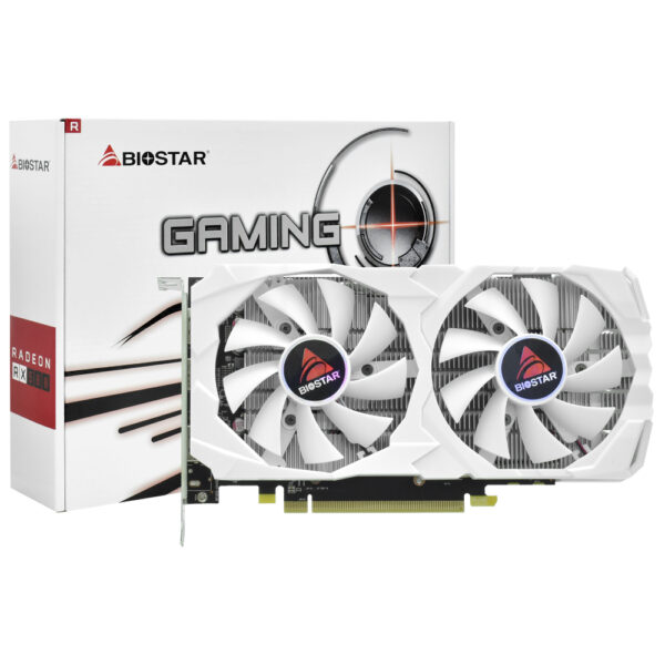 Tarjeta Gráfica BIOSTAR Gaming White 8 GB Radeon RX 580 GDDR5 - VA5825RQ82 - TBAF1 - BS2