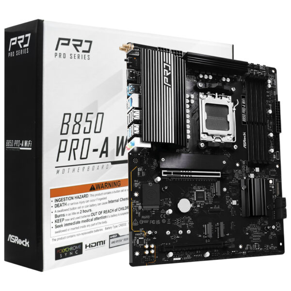 Placa Madre ASROCK B850 Pro-A WI-FI Socket AM5 DDR5