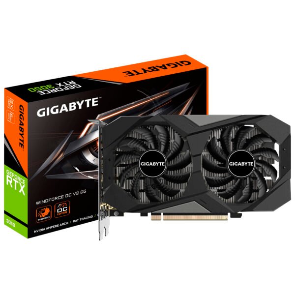 Tarjeta Gráfica Gigabyte Windforce OC V2 6GB GeForce RTX3050 GDDR6 GV-N3050WF2OCV2-6GD