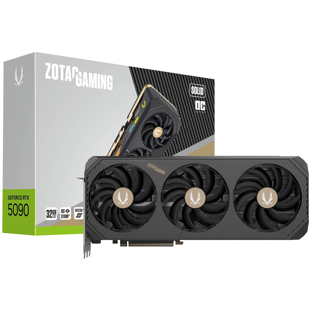 Tarjeta Gráfica Zotac Gaming Solid OC 32GB GeForce RTX5090 GDDR7 - ZT-B50900J-10P
