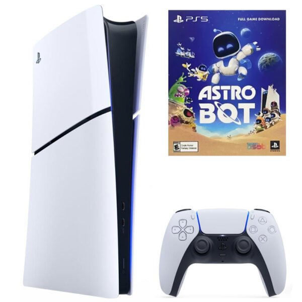 Consola Sony Playstation 5 Slim Cfi-2015 B01X 1Tb Digital Edición Bivolt Blanco + Juego Astro Bot (Americano)