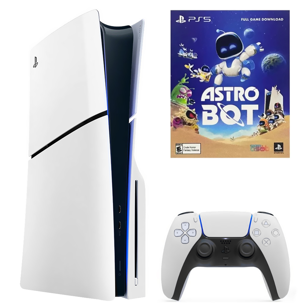 Consola Sony PlayStation 5 Slim CFI-2015 A01X 1TB Standard Edition Bivolt Blanco + Juego Astro Bot (Americano)