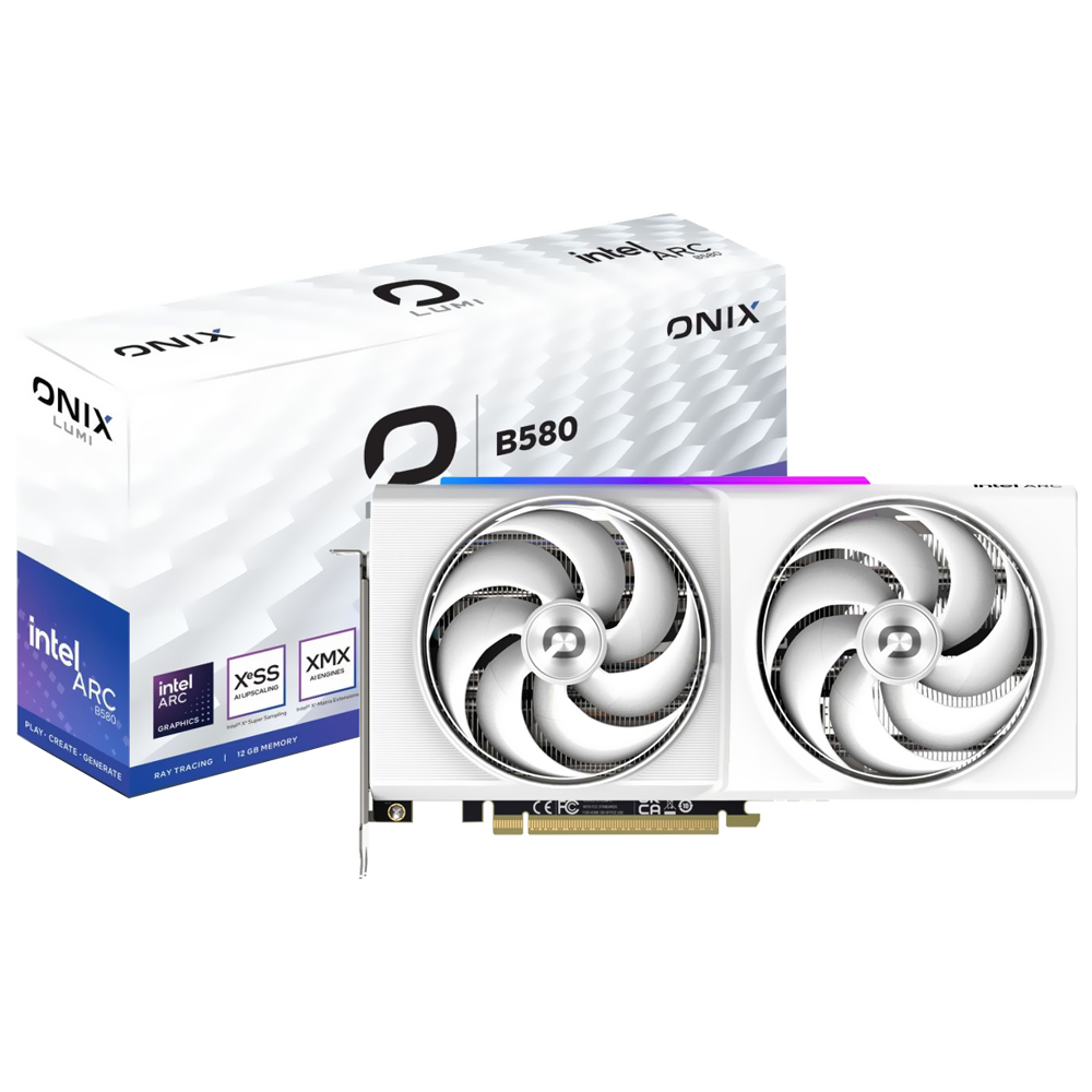 Tarjeta Gráfica Onix Lumi OC 12GB Intel ARC B580 GDDR6 - 8346-00278