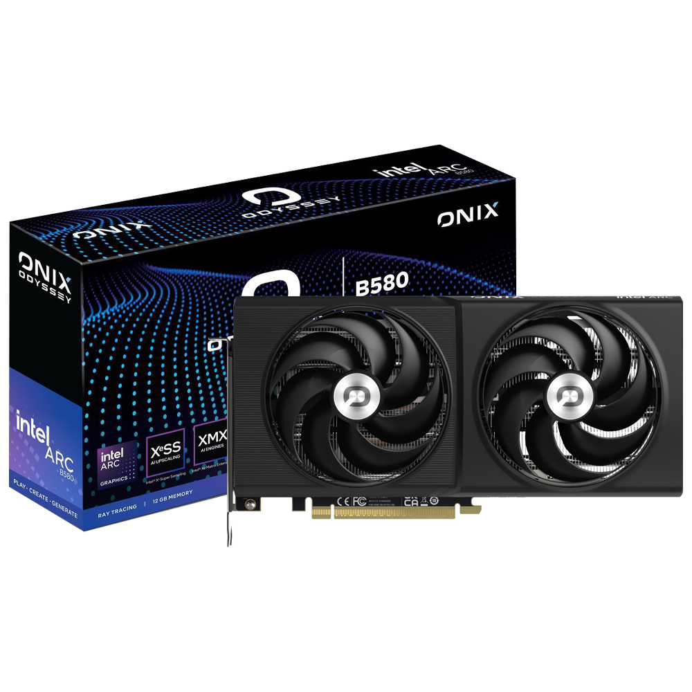 Tarjeta Gráfica Onix Odyssey 12GB Intel ARC B580 GDDR6 - 8346-00178