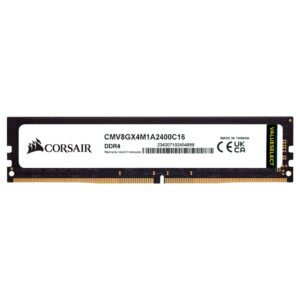 Memoria RAM Corsair Value Select DDR4 8GB 2400MHz Negro (CMV8GX4M1A2400C16)