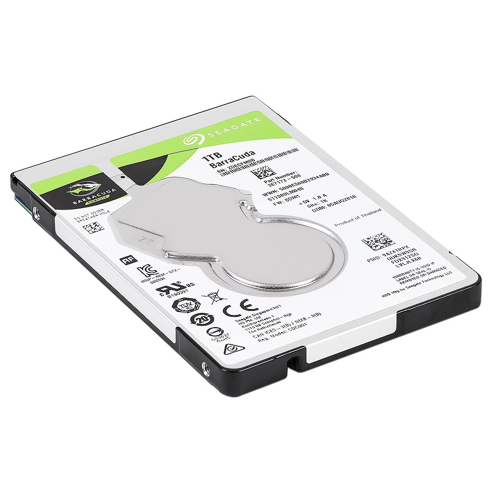 HDD para Notebook Seagate 1TB BarraCuda 2.5" SATA 3 - ST1000LM048