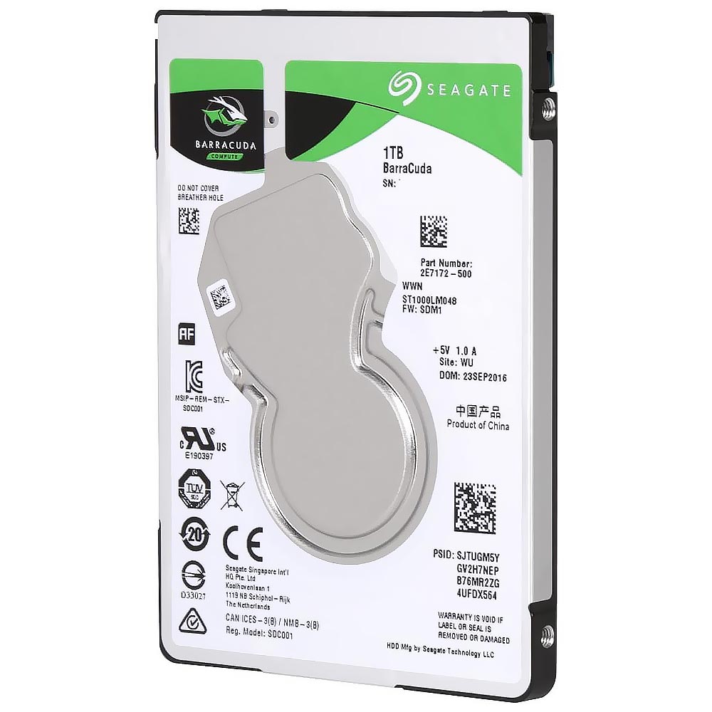 HDD para Notebook Seagate 1TB BarraCuda 2.5" SATA 3 - ST1000LM048