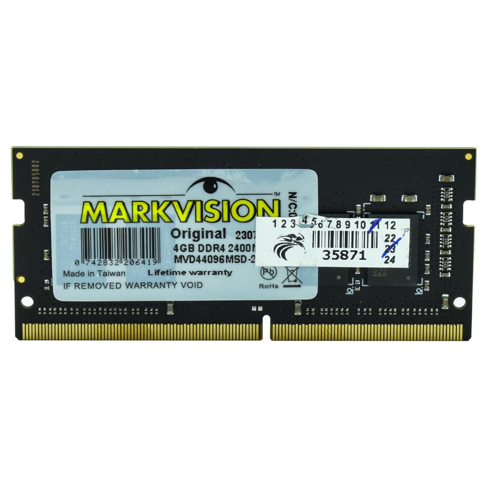 Memoria RAM Notebook Markvision DDR4 4GB 2400MHz MVD44096MSD-24