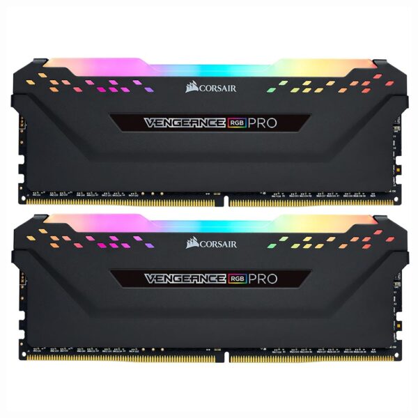 Memoria RAM Corsair Vengeance RGB Pro DDR4 64GB (2x32GB) 3600MHz Negro (CMW64GX4M2D3600C18)