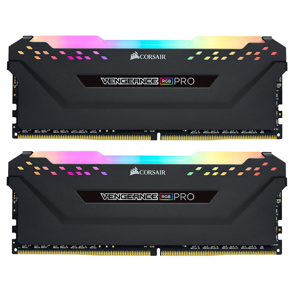 Memoria RAM Corsair Vengeance RGB Pro DDR4 64GB (2x32GB) 3200MHz Negro (CMW64GX4M2E3200C16)