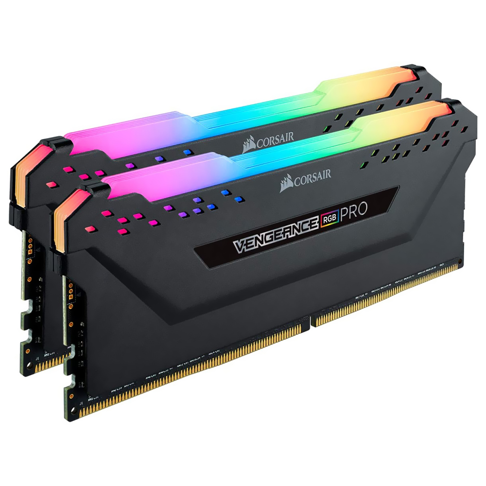 Memoria RAM Corsair Vengeance RGB Pro DDR4 64GB (2x32GB) 3200MHz Negro (CMW64GX4M2E3200C16)