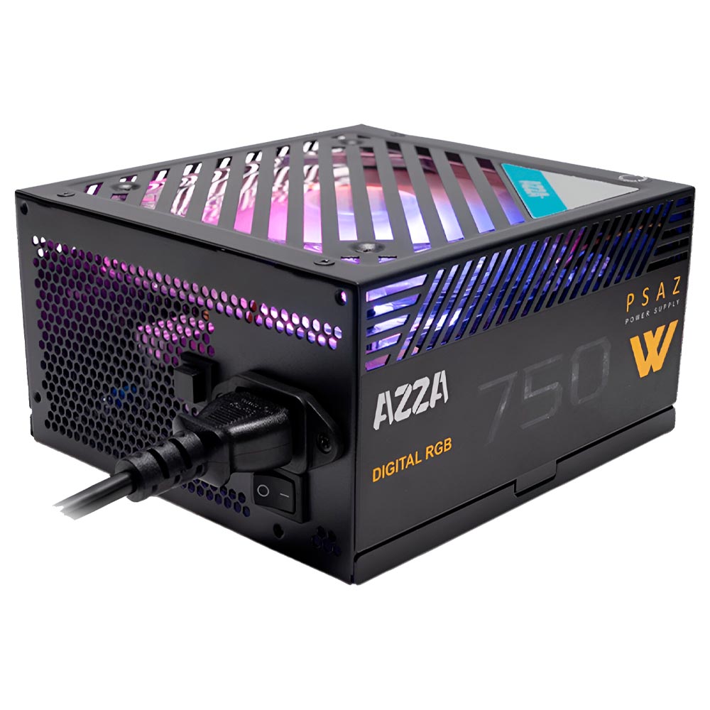 Fuente de Alimentación AZZA PSAZ 750W ATX No Modular 80 Plus Bronze RGB