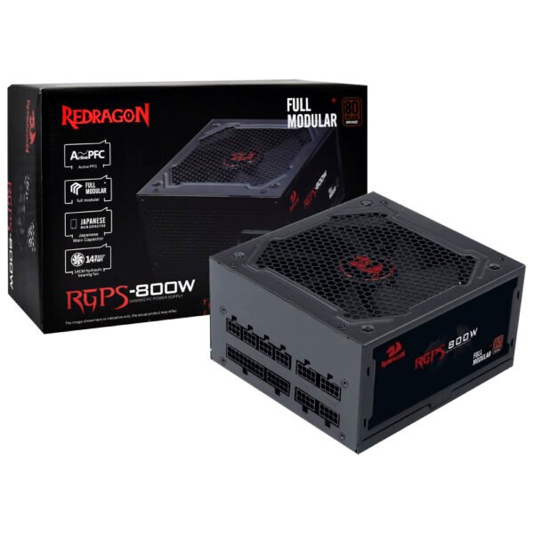 Fuente de Alimentación Redragon GC PS011 800W ATX Modular 80 Plus Bronze