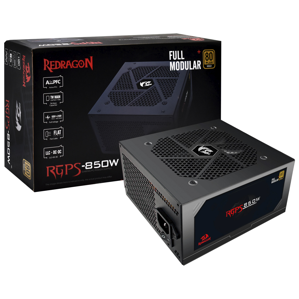 Fuente de Alimentación Redragon GC-PS010 850W ATX Modular 80 Plus Gold