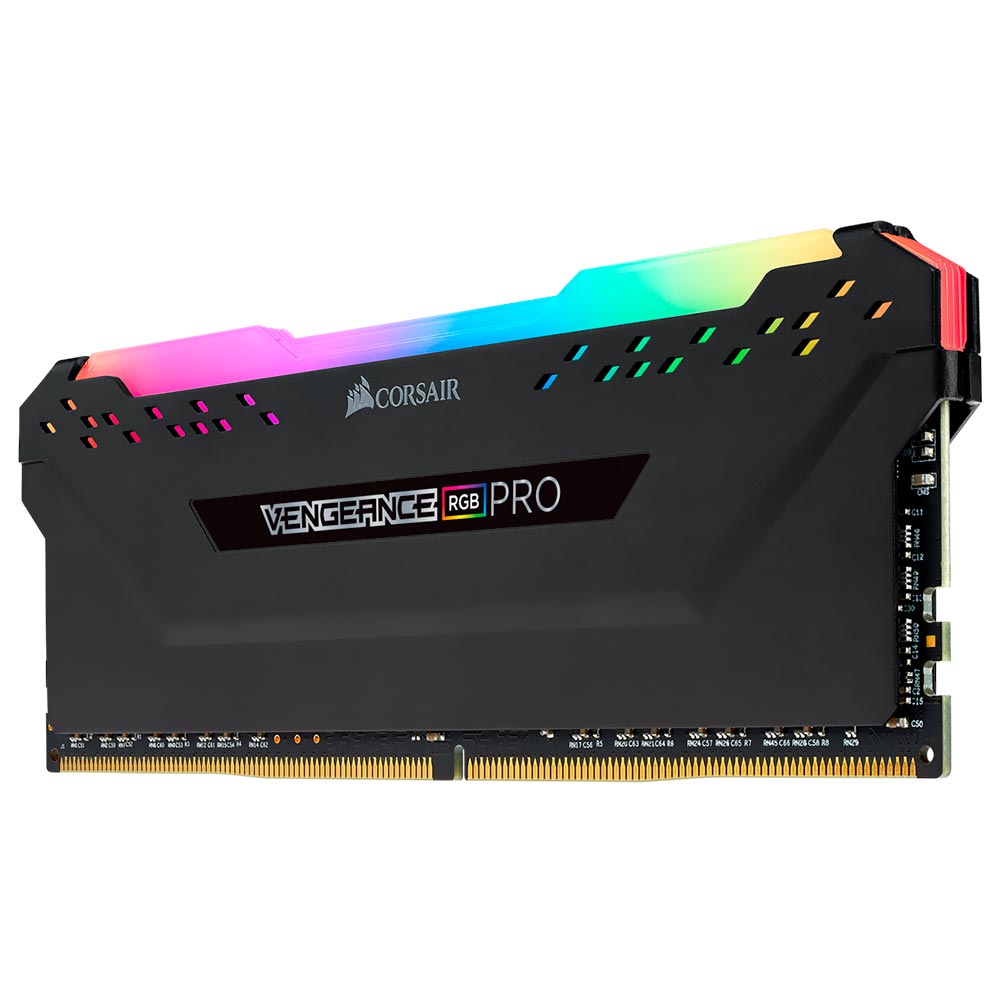 Memoria RAM Corsair Vengeance RGB Pro DDR4 8GB 3200MHz Negro (CMW8GX4M1E3200C16)