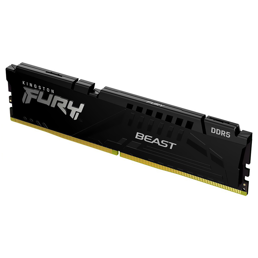 Memoria RAM Kingston Fury Beast DDR5 16GB 5600MHz Negro (KF556C40BB-16)