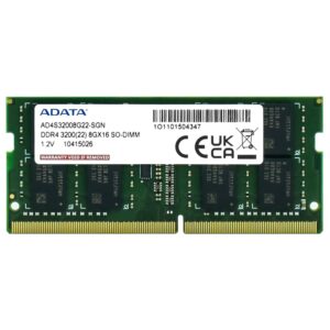Memoria RAM Notebook ADATA DDR4 8GB 3200MHz AD4S32008G22-SGN