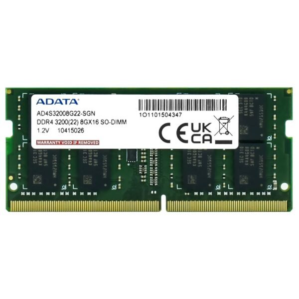 Memoria RAM ADATA DDR4 8GB 3200MHZ AD4S32008G22-SGN
