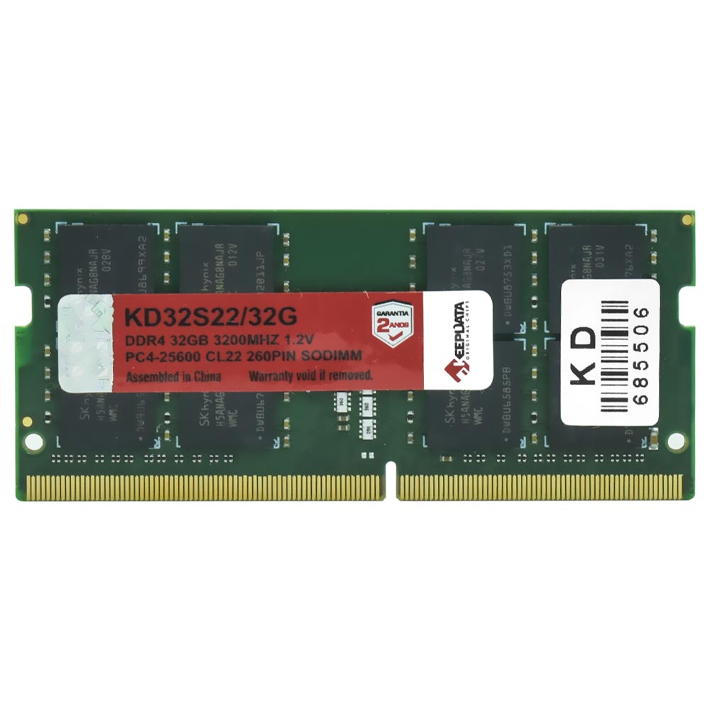 Memoria RAM Notebook Keepdata DDR4 32GB 3200MHz KD32S22/32G