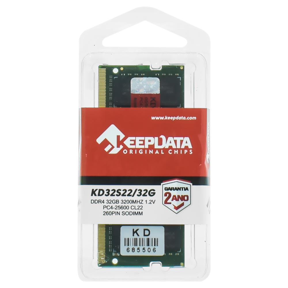 Memoria RAM Notebook Keepdata DDR4 32GB 3200MHz KD32S22/32G