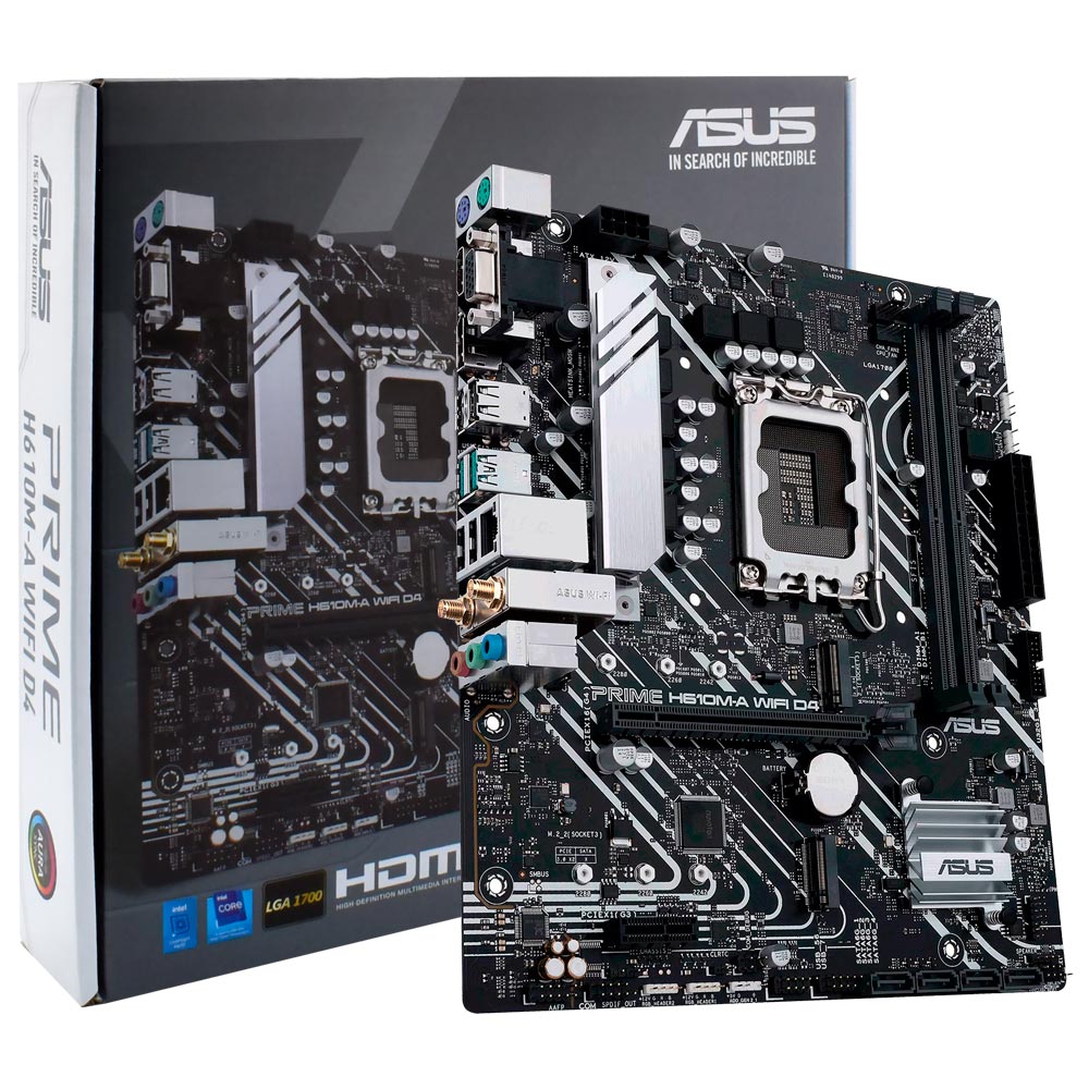 Placa Madre ASUS Prime H610M-A Wi-Fi D4 Socket LGA 1700 VGA DDR4