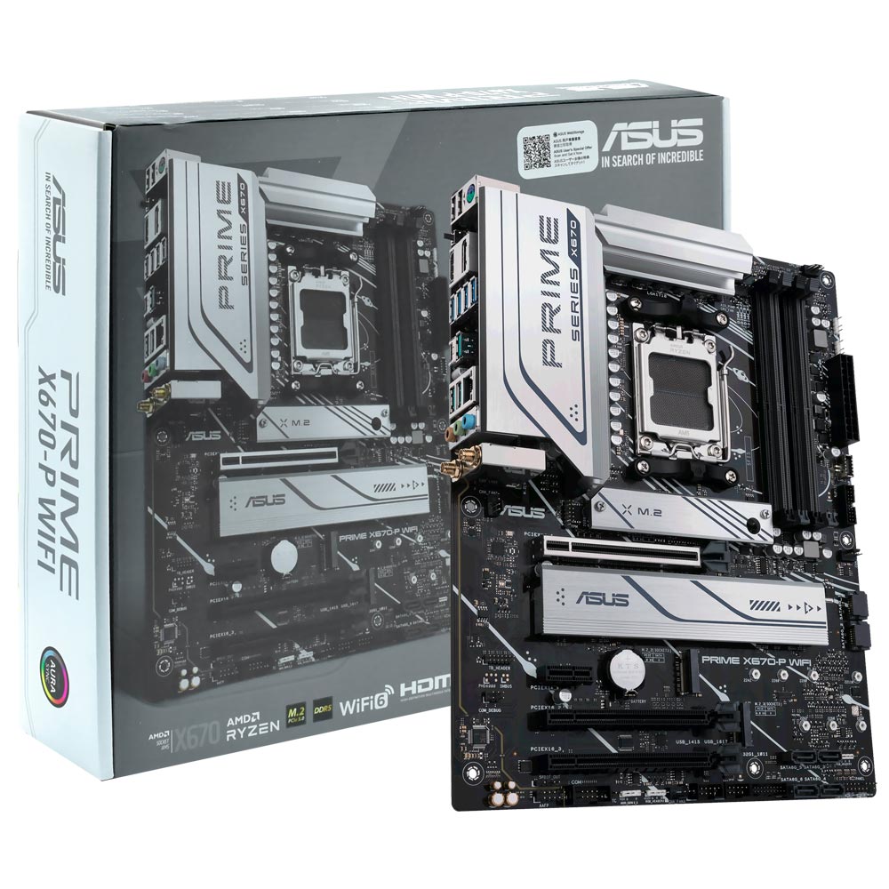 Placa Madre ASUS Prime X670-P Wi-Fi Socket AM5 DDR5