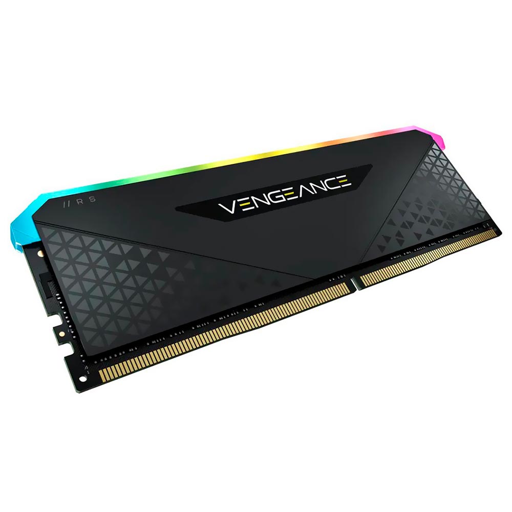 Memoria RAM Corsair Vengeance RGB RS DDR4 8GB 3600MHz Negro (CMG8GX4M1D3600C18)